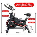 Bici Spinning-Schlankheits-Trainingsrad – Schwarz – SPINNING BIKE – Normal – Fitness - Bild 2