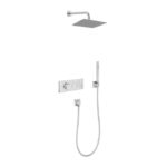 JACOB DELAFON Grands Boulevards quadratische verchromte Thermostat-Einbauduschsäule