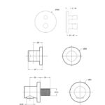 JACOB DELAFON Modulo Thermostat-Einbauduschsäule + Reiniger - Bild 4